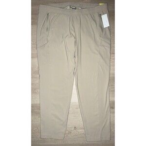 All in Motion Men's Khaki Cargo Jogger Pants Water Resistant Stretch Size XXL